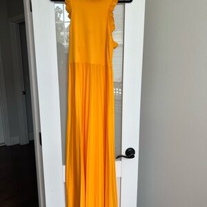 Marigold Asps High-Neck Maxi Dress